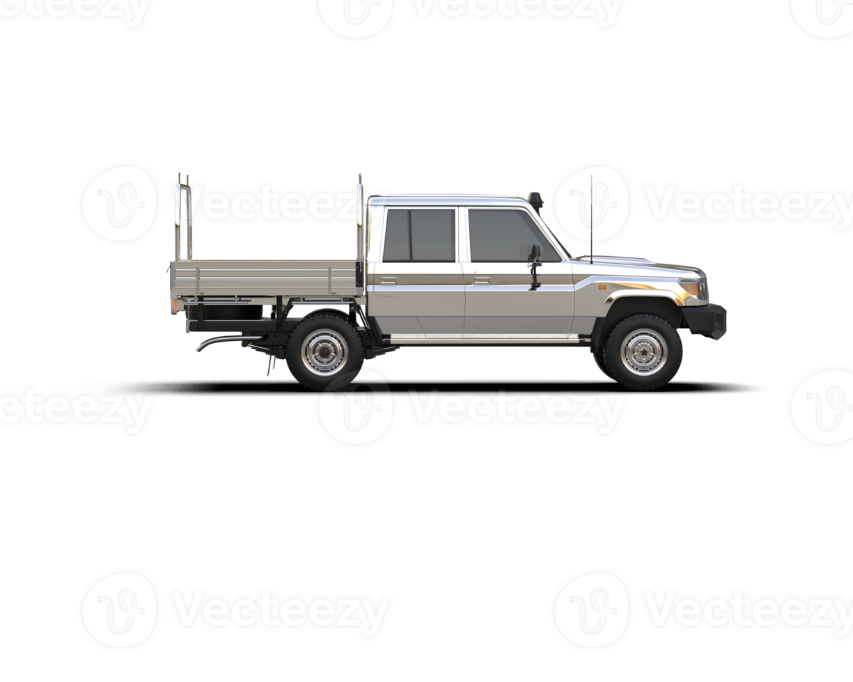 Pickup truck isolated on background. 3d rendering - illustration png