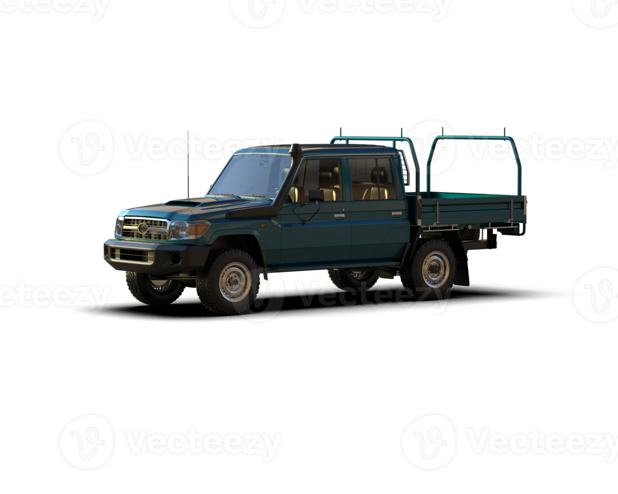 Pickup truck isolated on background. 3d rendering - illustration png