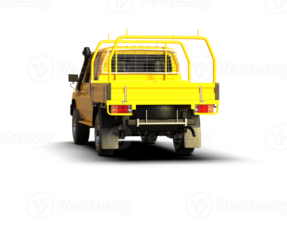 Pickup truck isolated on background. 3d rendering - illustration png