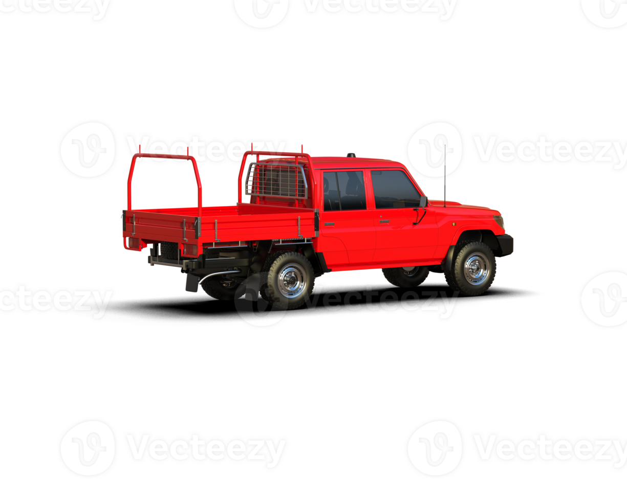 Pickup truck isolated on background. 3d rendering - illustration png