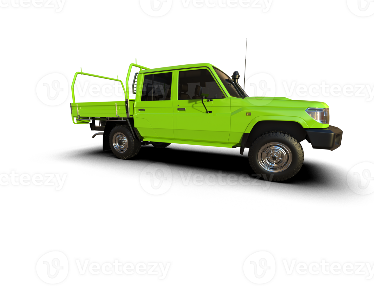 Pickup truck isolated on background. 3d rendering - illustration png