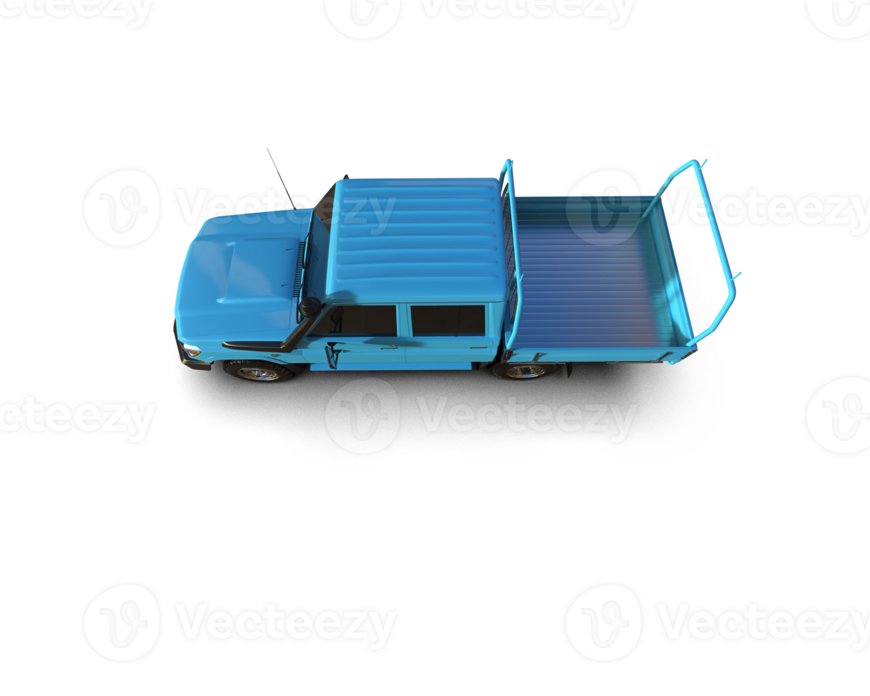 Pickup truck isolated on background. 3d rendering - illustration png