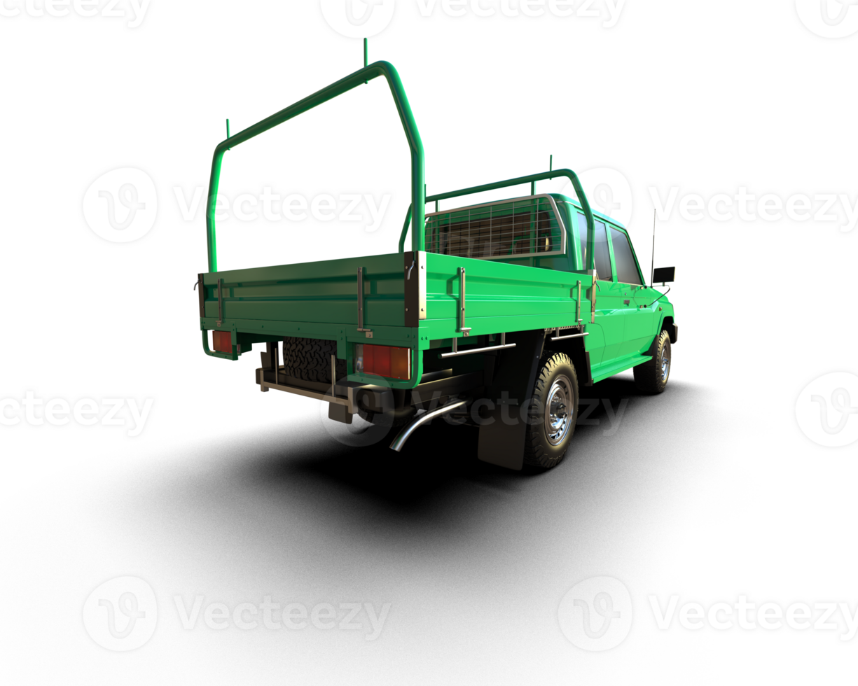 Pickup truck isolated on background. 3d rendering - illustration png