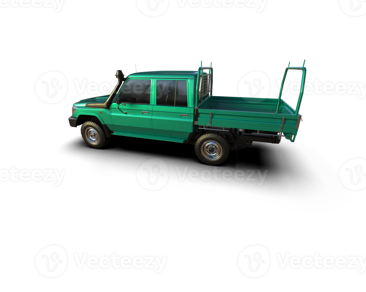 Pickup truck isolated on background. 3d rendering - illustration png