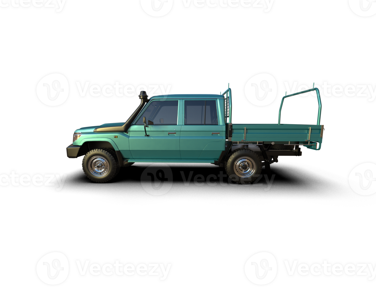 Pickup truck isolated on background. 3d rendering - illustration png