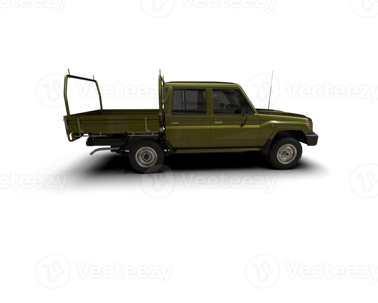 Pickup truck isolated on background. 3d rendering - illustration png