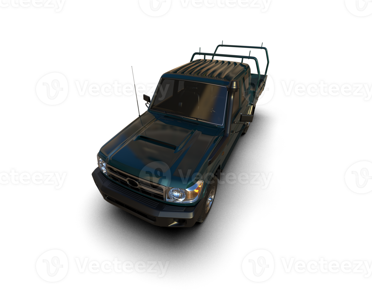 Pickup truck isolated on background. 3d rendering - illustration png