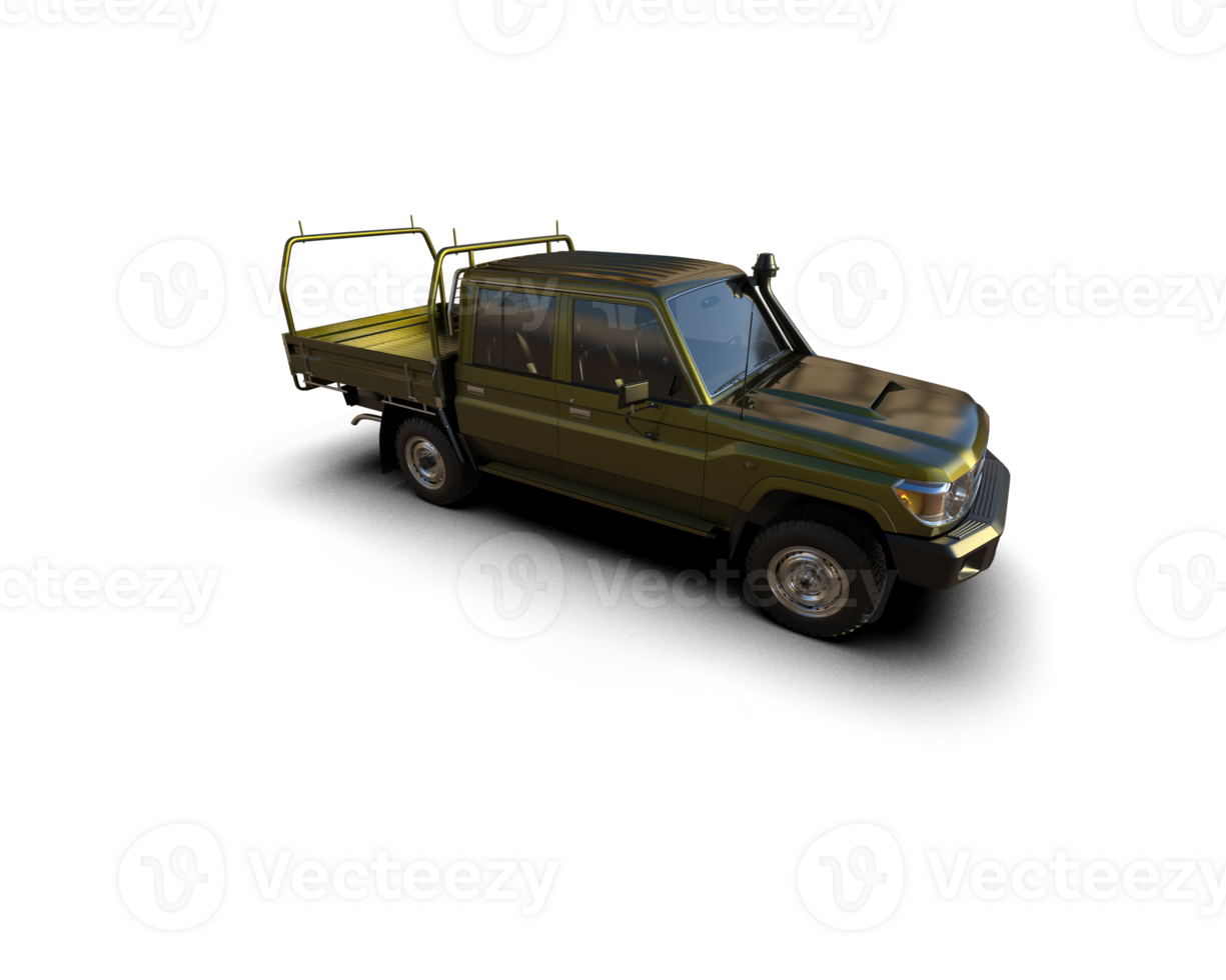 Pickup truck isolated on background. 3d rendering - illustration png