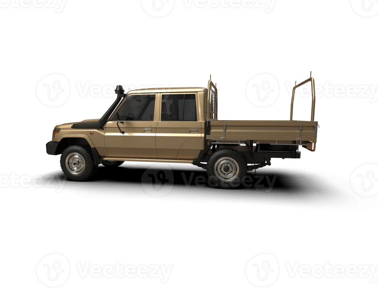 Pickup truck isolated on background. 3d rendering - illustration png