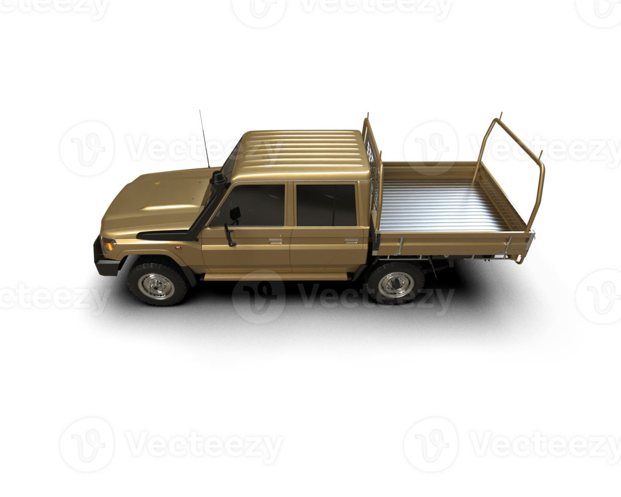 Pickup truck isolated on background. 3d rendering - illustration png