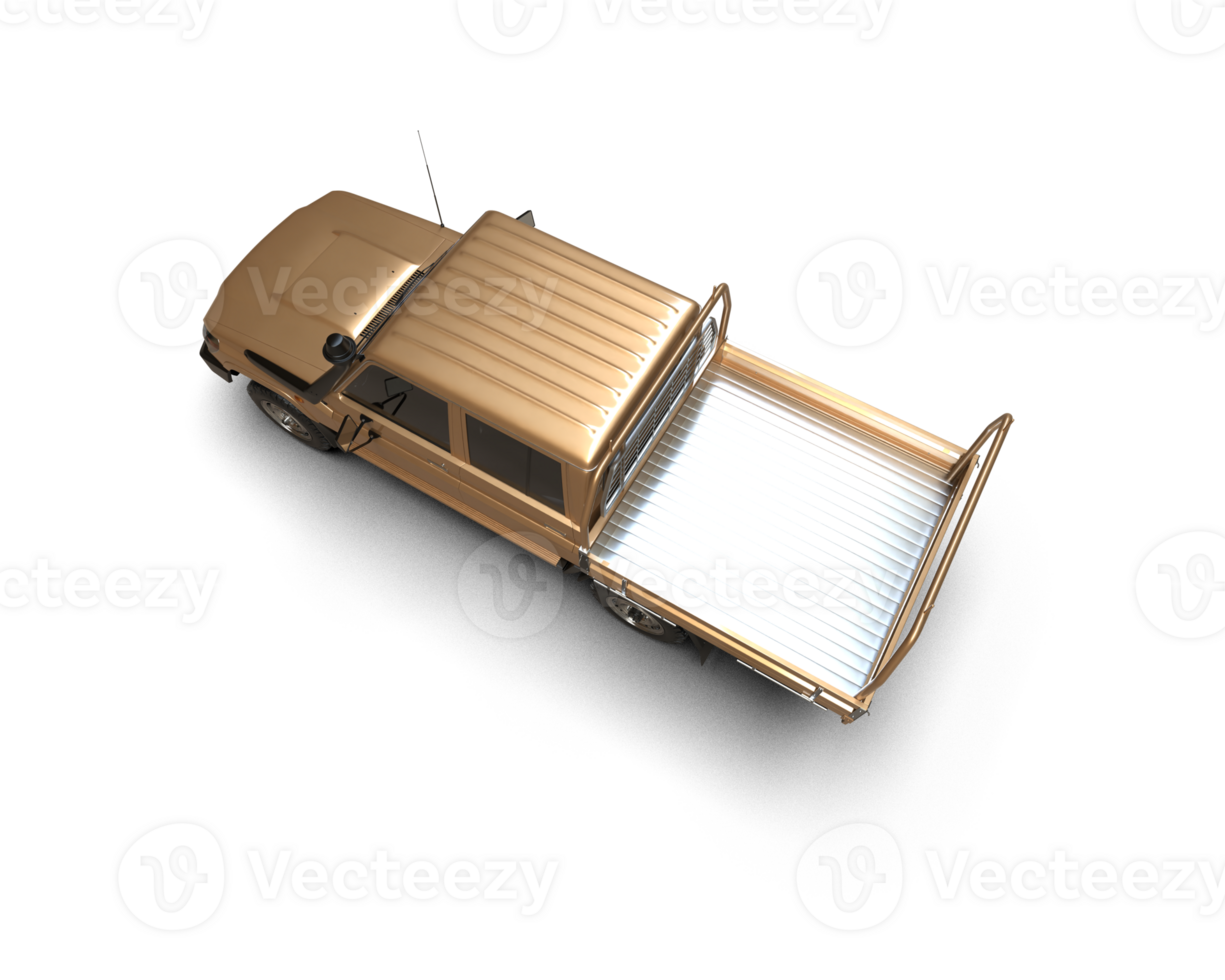 Pickup truck isolated on background. 3d rendering - illustration png