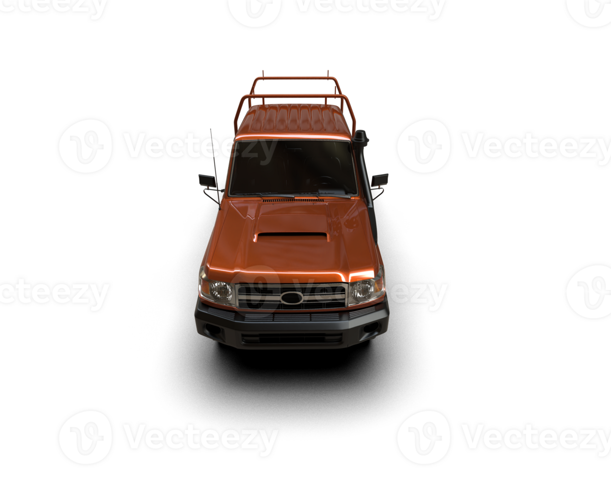 Pickup truck isolated on background. 3d rendering - illustration png