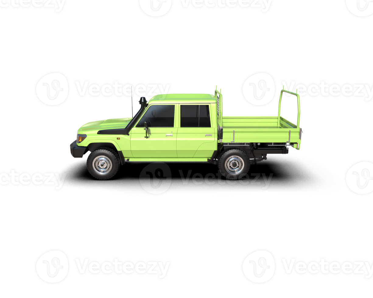 Pickup truck isolated on background. 3d rendering - illustration png
