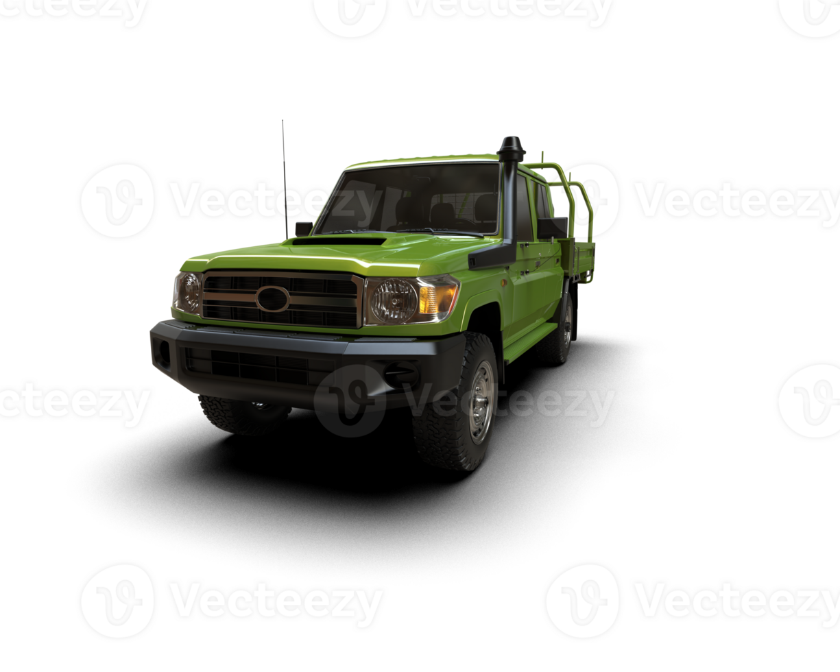 Pickup truck isolated on background. 3d rendering - illustration png