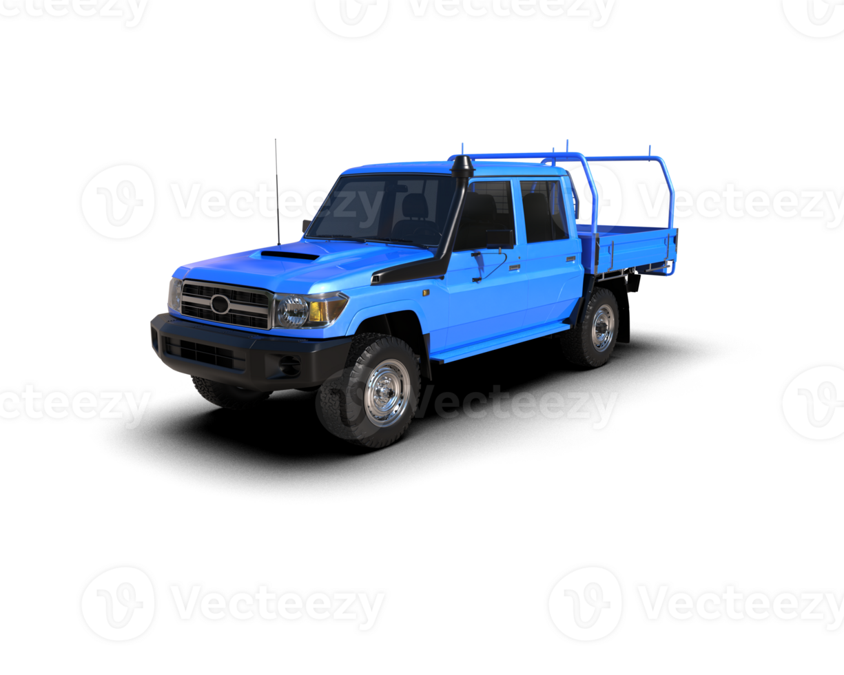 Pickup truck isolated on background. 3d rendering - illustration png