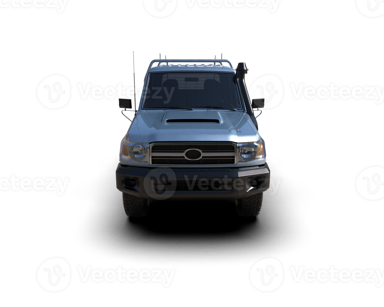Pickup truck isolated on background. 3d rendering - illustration png