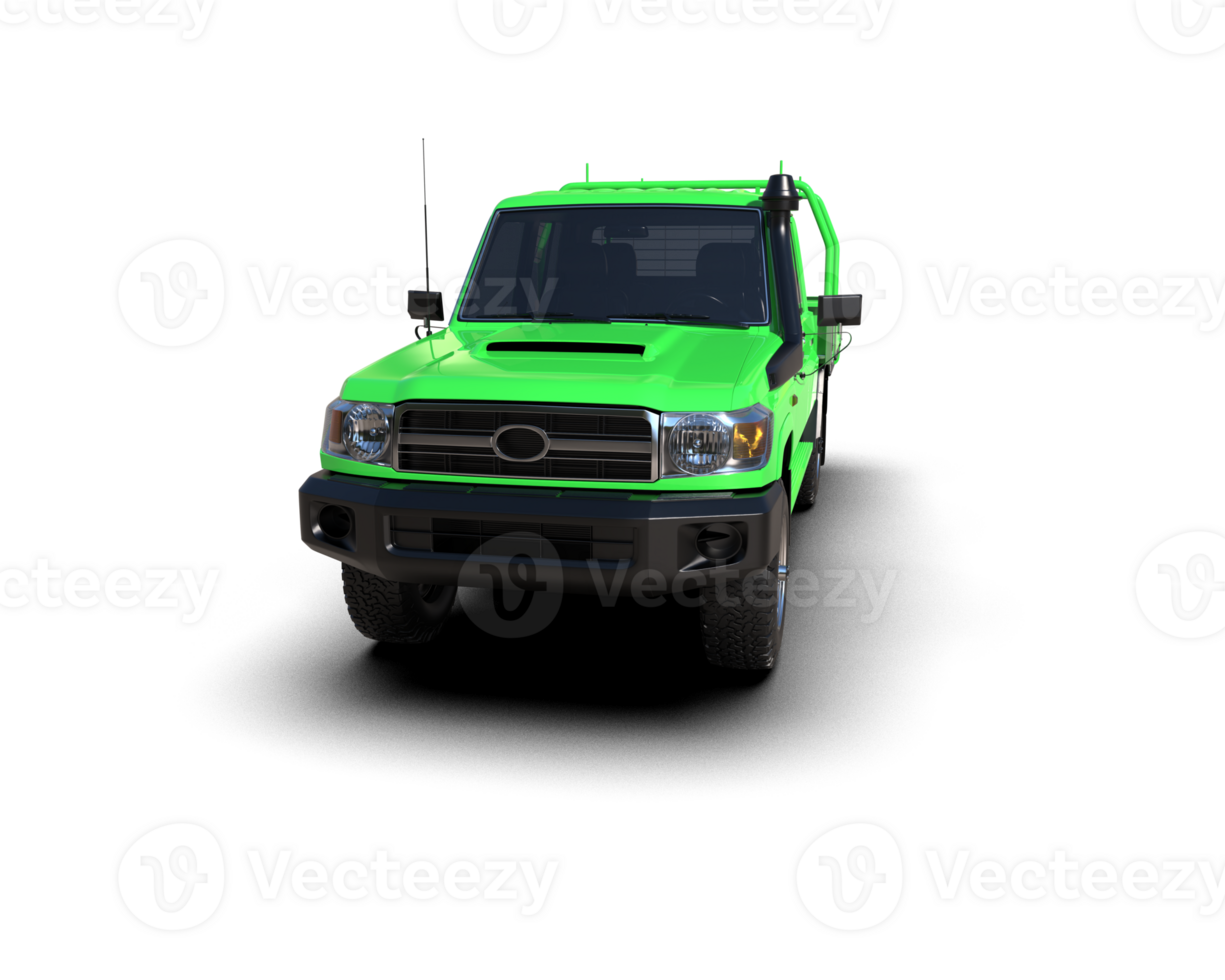 Pickup truck isolated on background. 3d rendering - illustration png