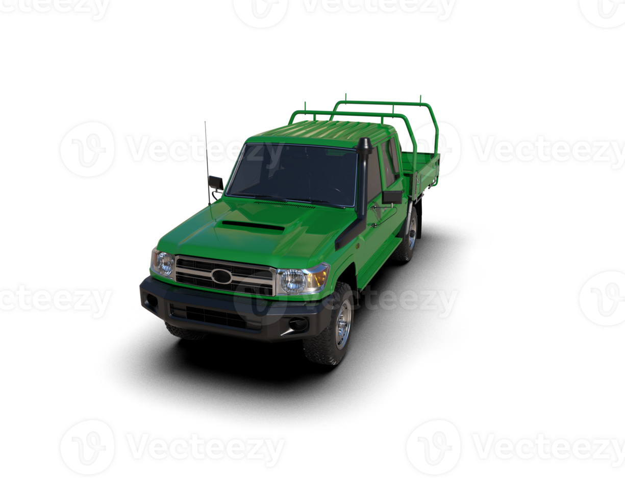 Pickup truck isolated on background. 3d rendering - illustration png