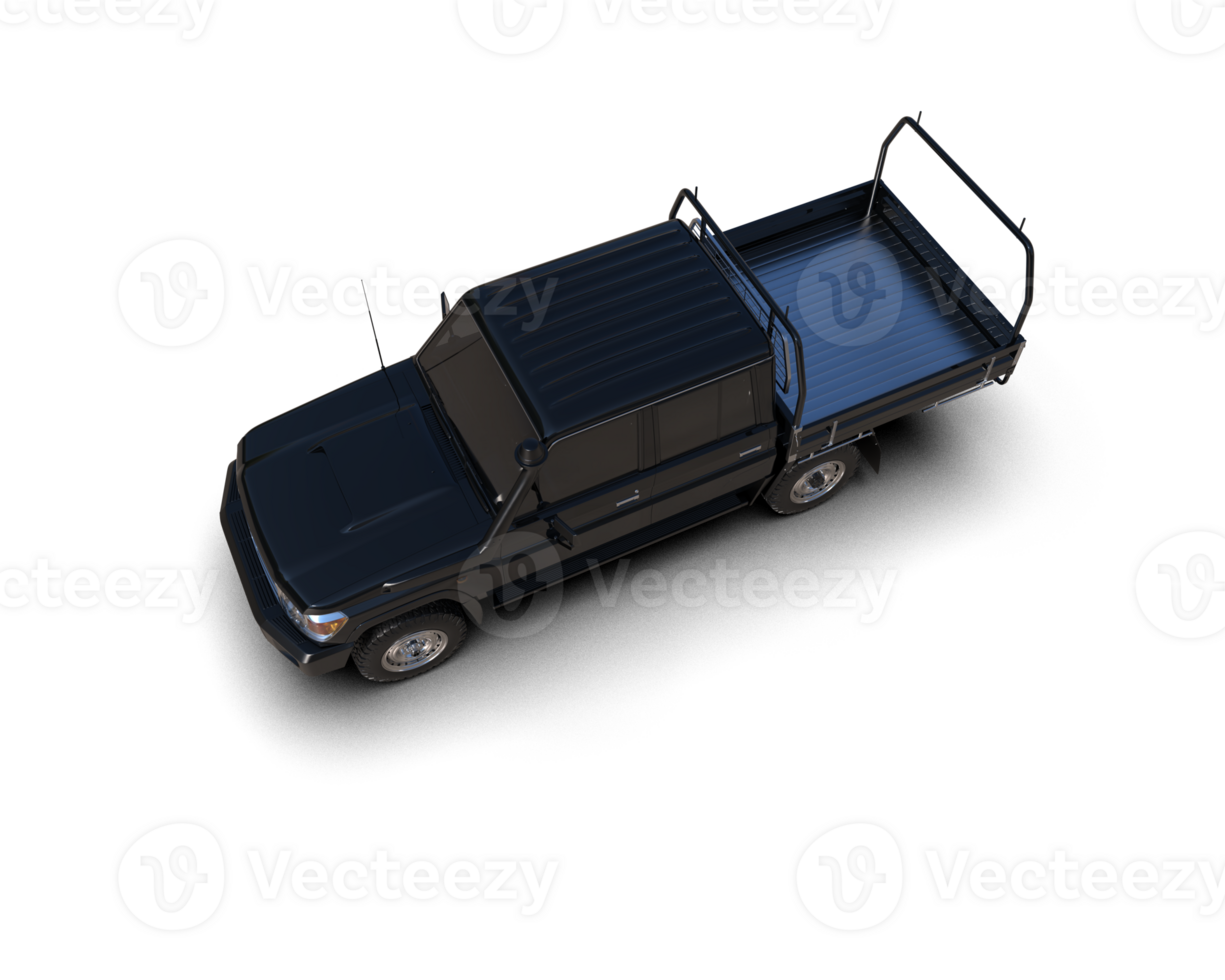 Pickup truck isolated on background. 3d rendering - illustration png