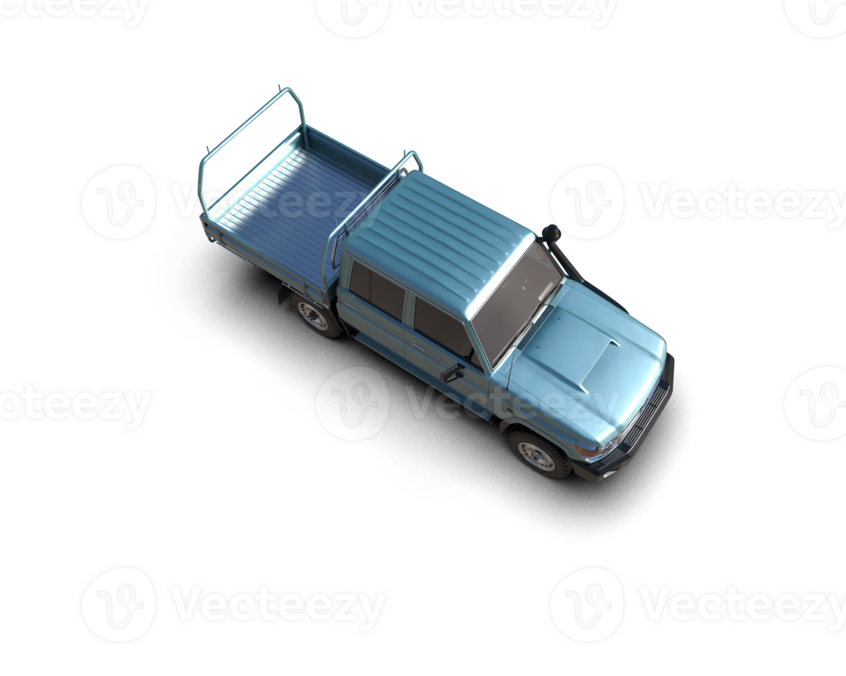Pickup truck isolated on background. 3d rendering - illustration png