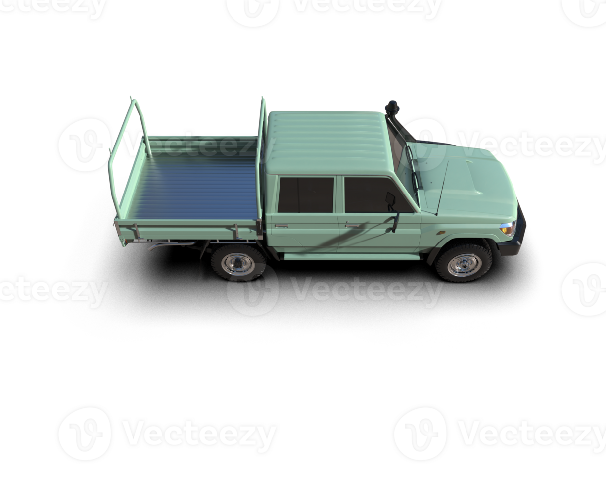 Pickup truck isolated on background. 3d rendering - illustration png