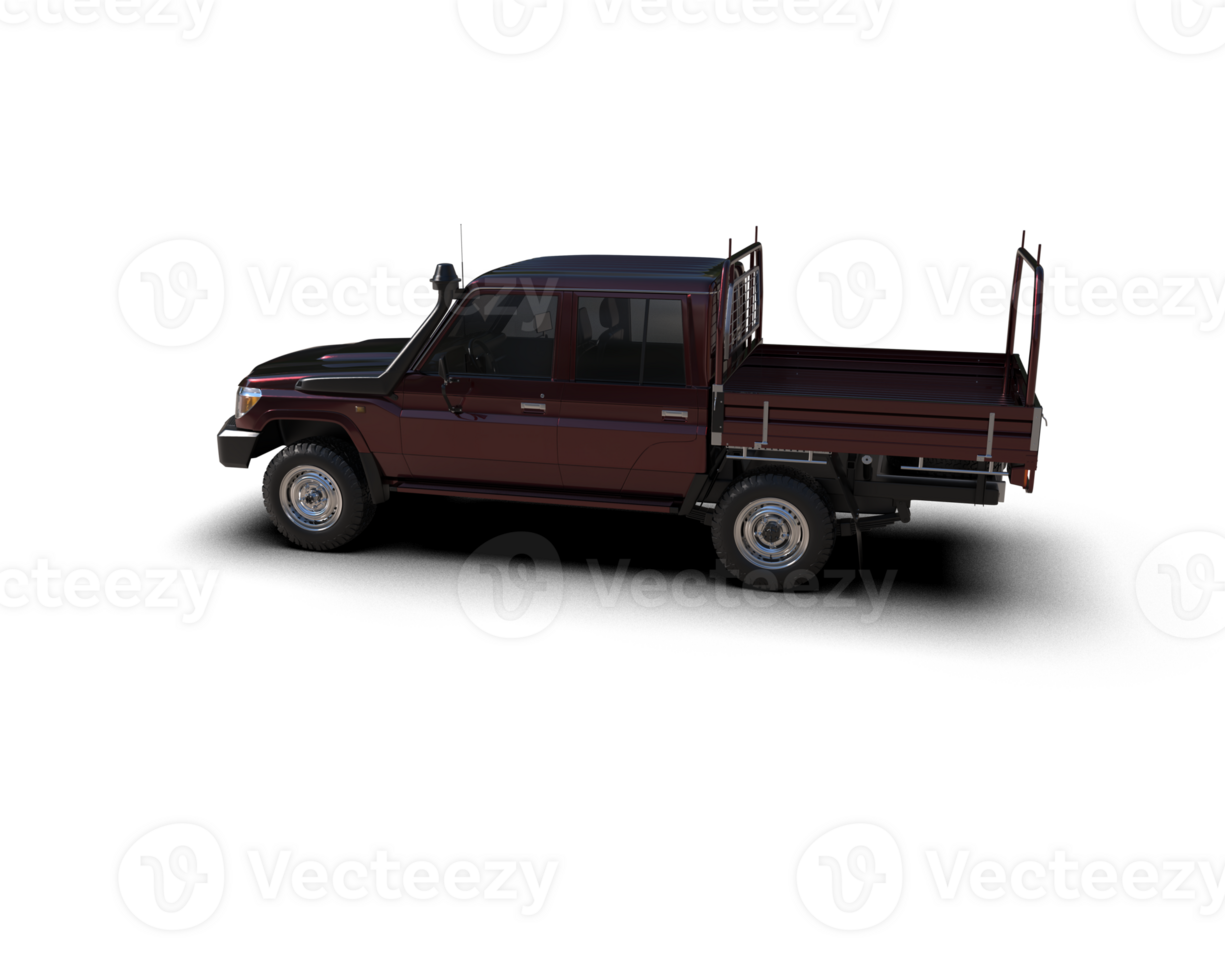 Pickup truck isolated on background. 3d rendering - illustration png