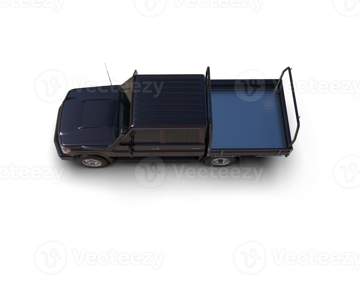 Pickup truck isolated on background. 3d rendering - illustration png