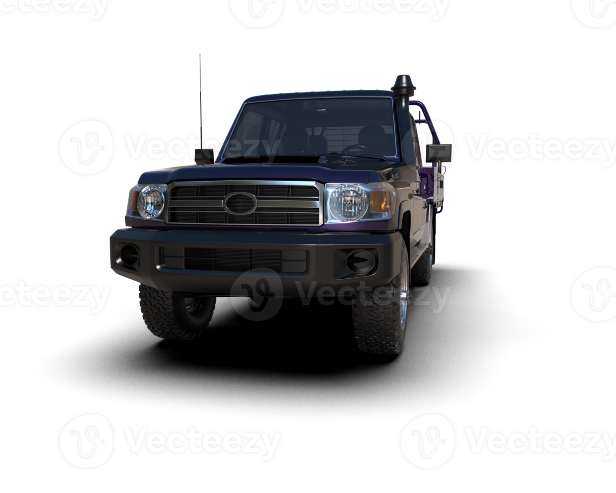 Pickup truck isolated on background. 3d rendering - illustration png