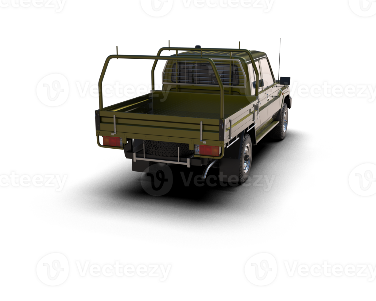 Pickup truck isolated on background. 3d rendering - illustration png