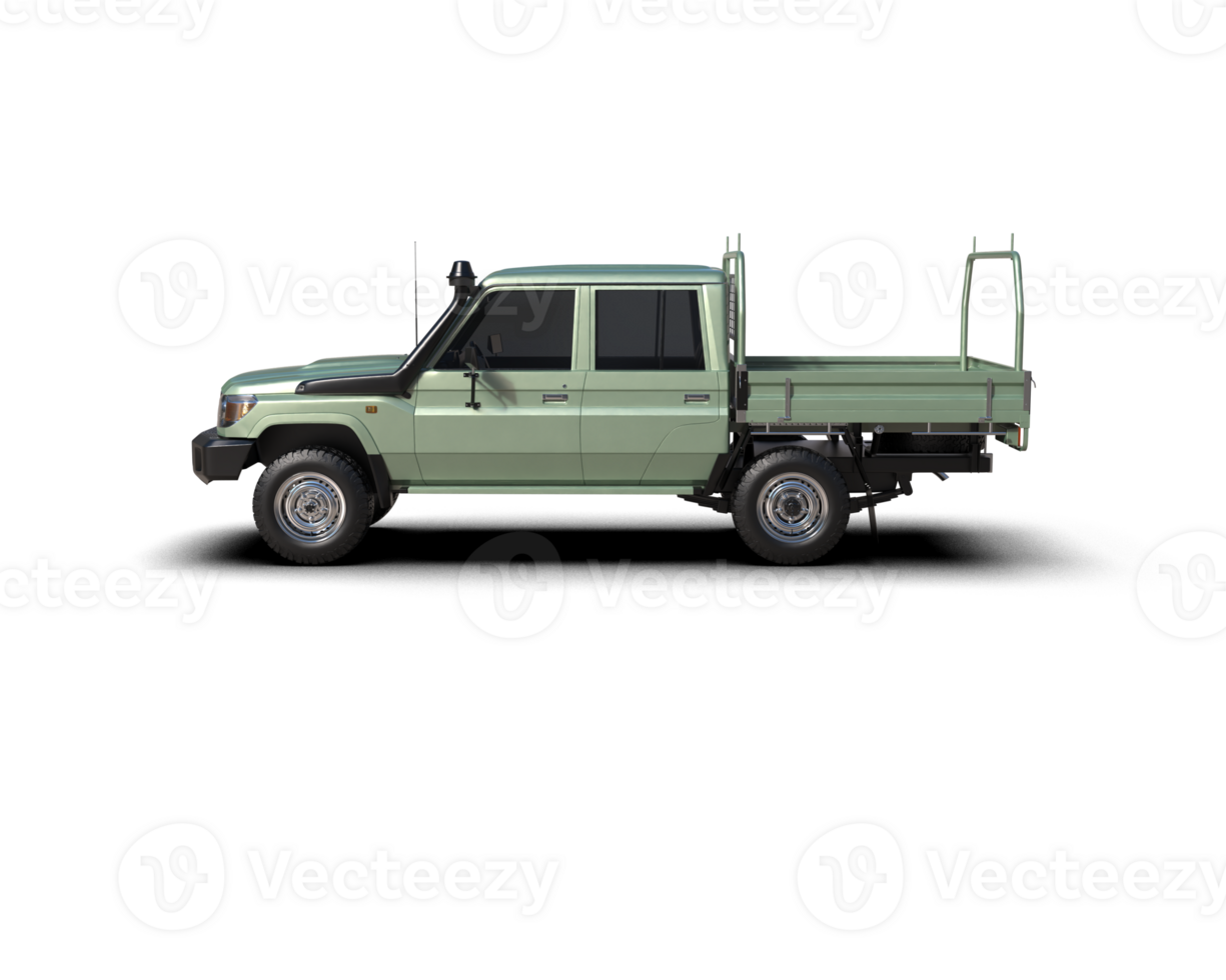Pickup truck isolated on background. 3d rendering - illustration png