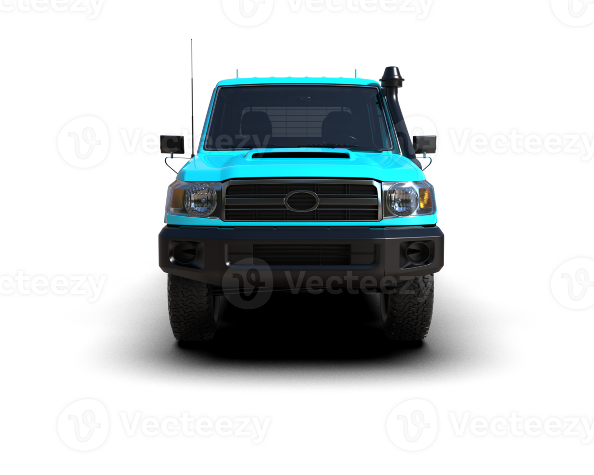Pickup truck isolated on background. 3d rendering - illustration png