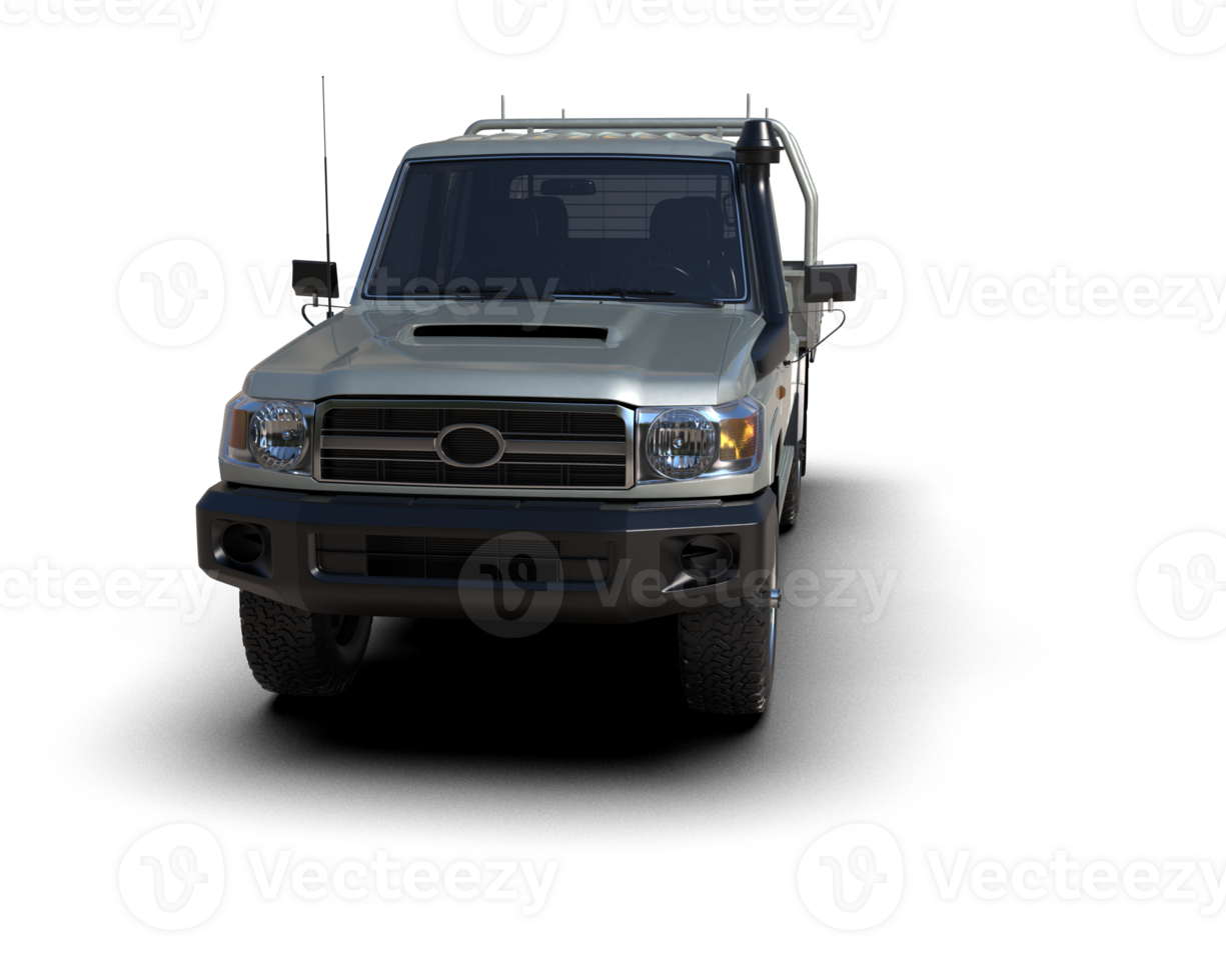 Pickup truck isolated on background. 3d rendering - illustration png