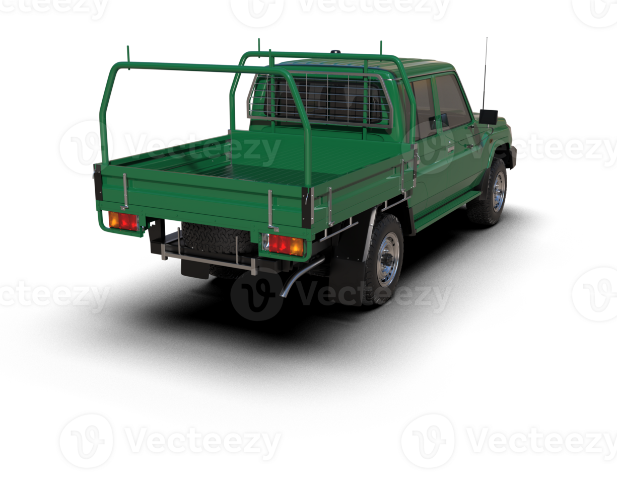 Pickup truck isolated on background. 3d rendering - illustration png