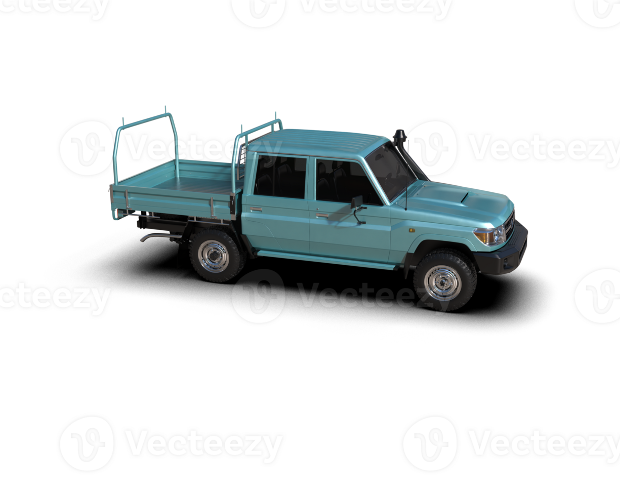 Pickup truck isolated on background. 3d rendering - illustration png