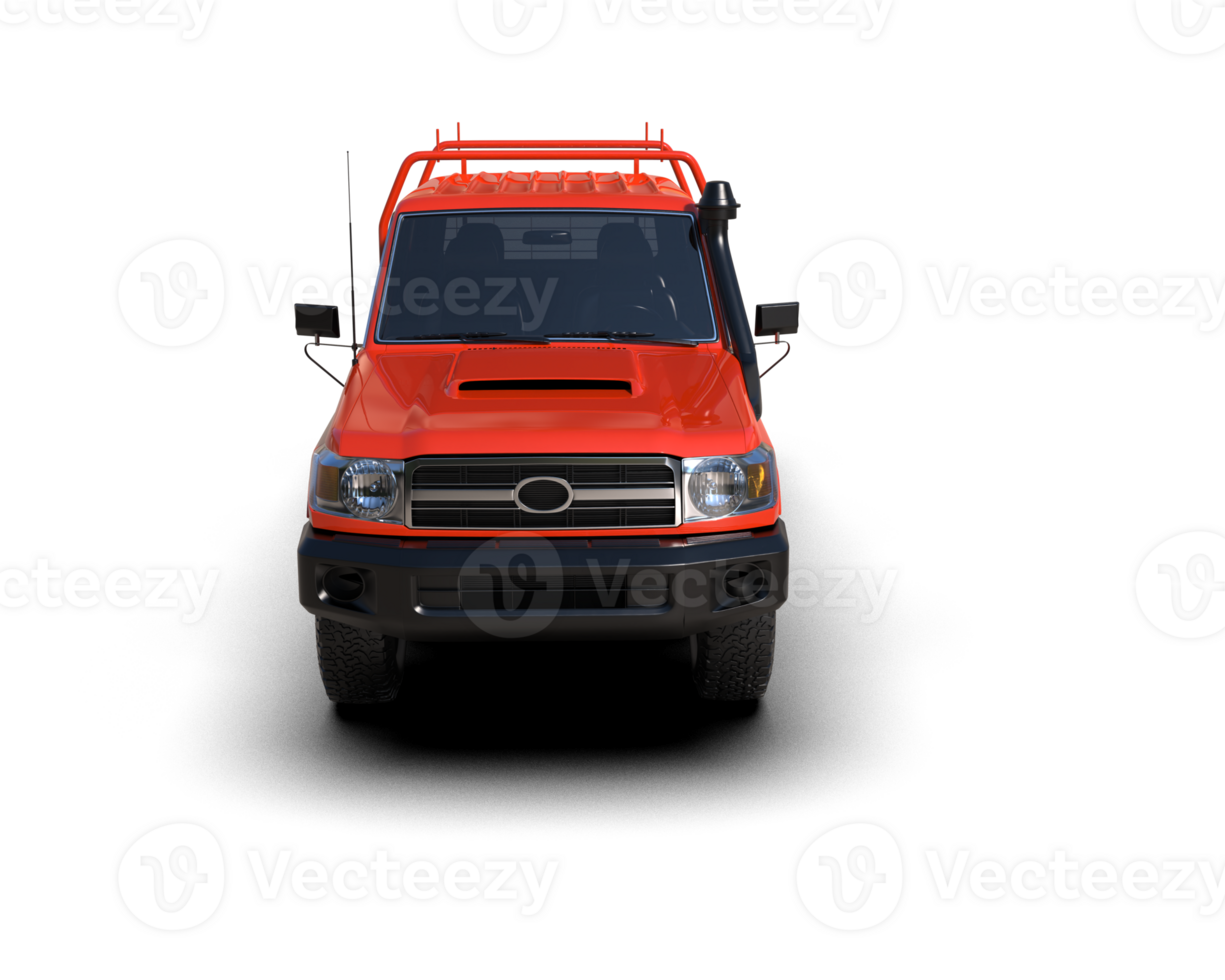 Pickup truck isolated on background. 3d rendering - illustration png