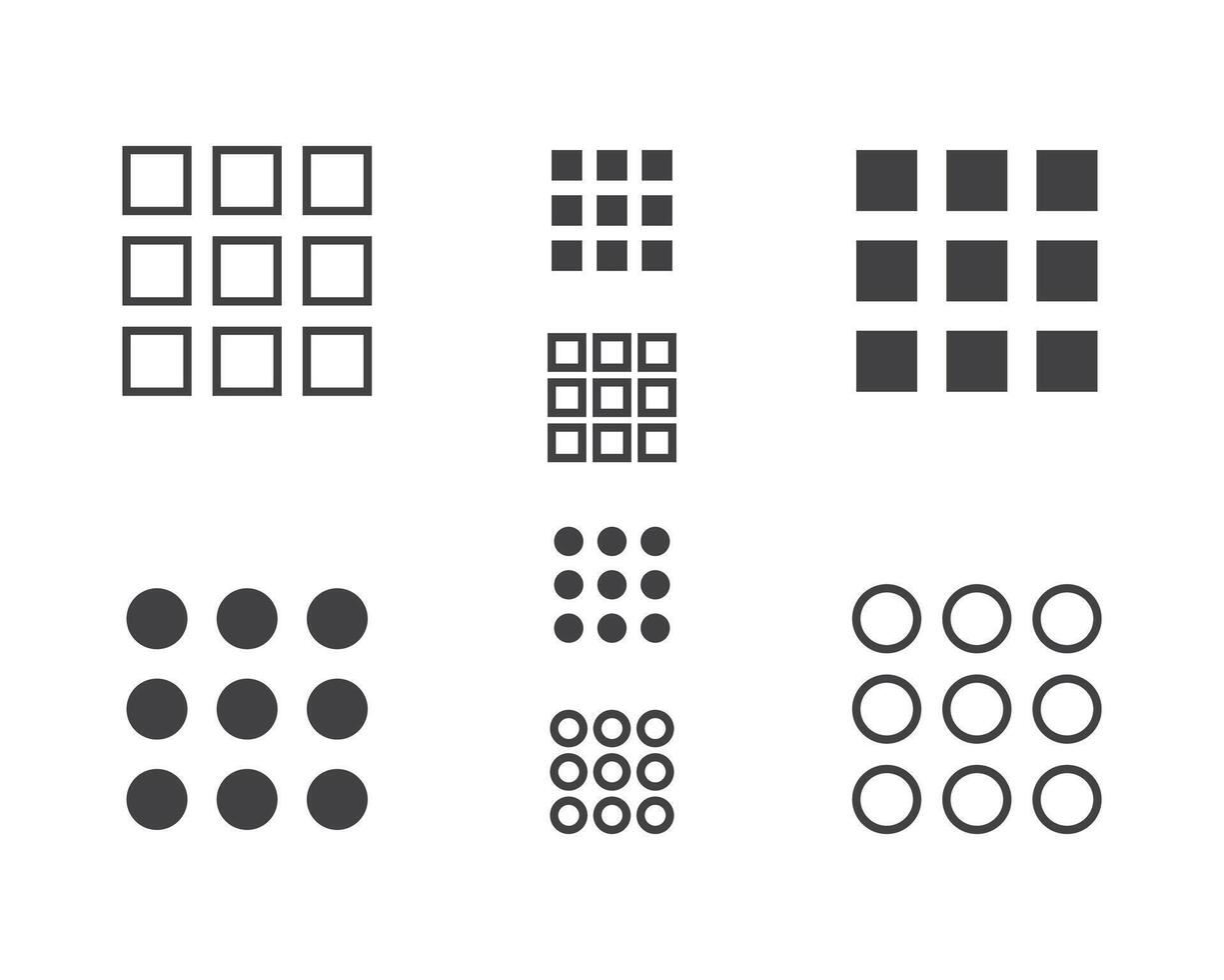 Hamburger menu icon, buttons for website, UI navigation, mobile app, presentation. design elements and user Interface icons. vector