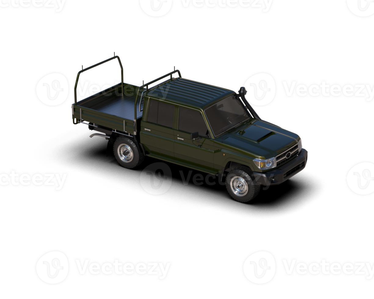 Pickup truck isolated on background. 3d rendering - illustration png
