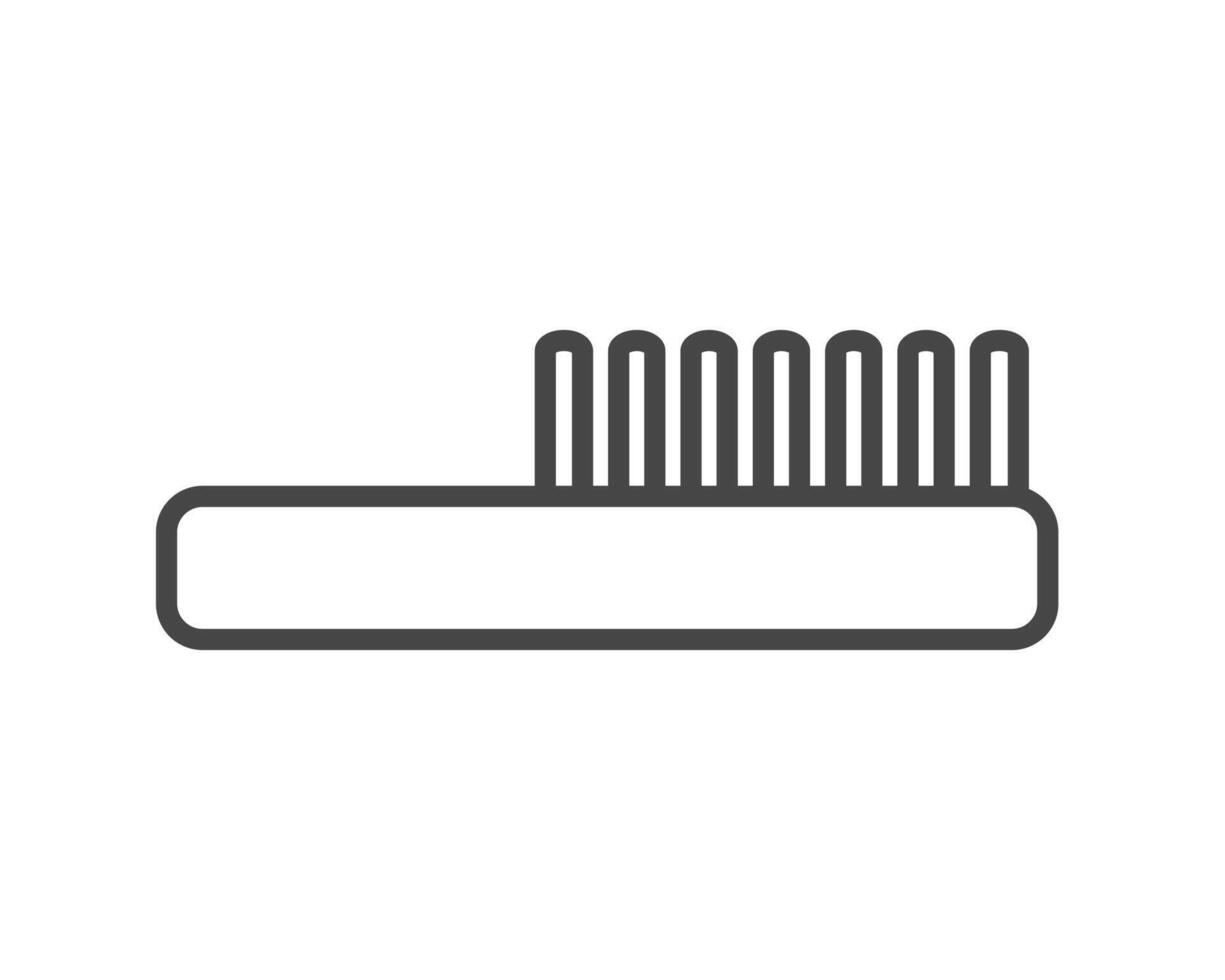 graphic icons of beauty in the form of combs for massage or darsonval procedures. vector