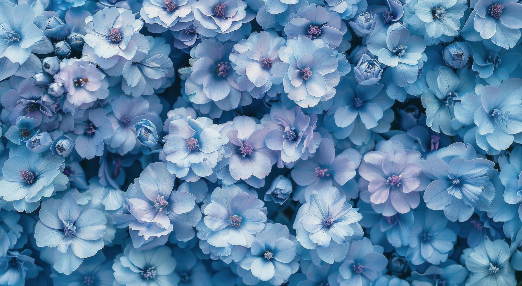 Blue Flowers in Bloom photo