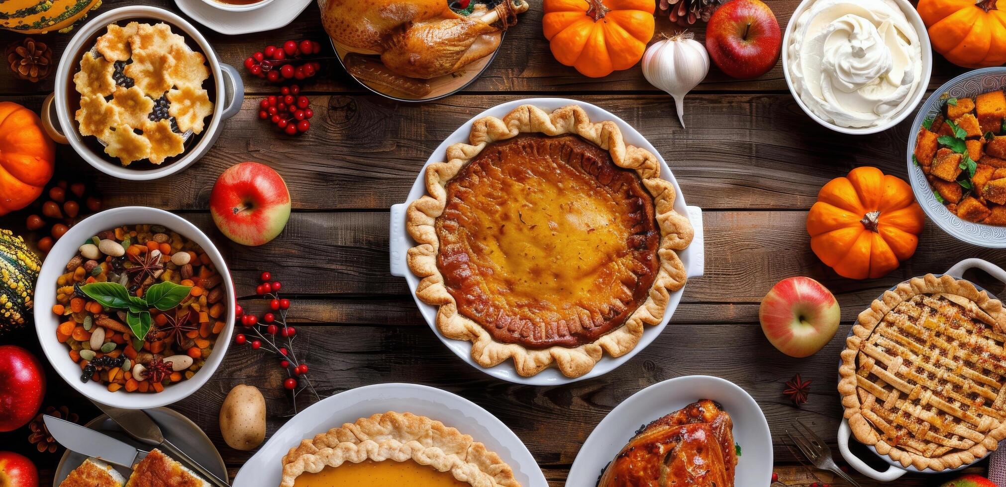 Thanksgiving Dinner Table Setting photo