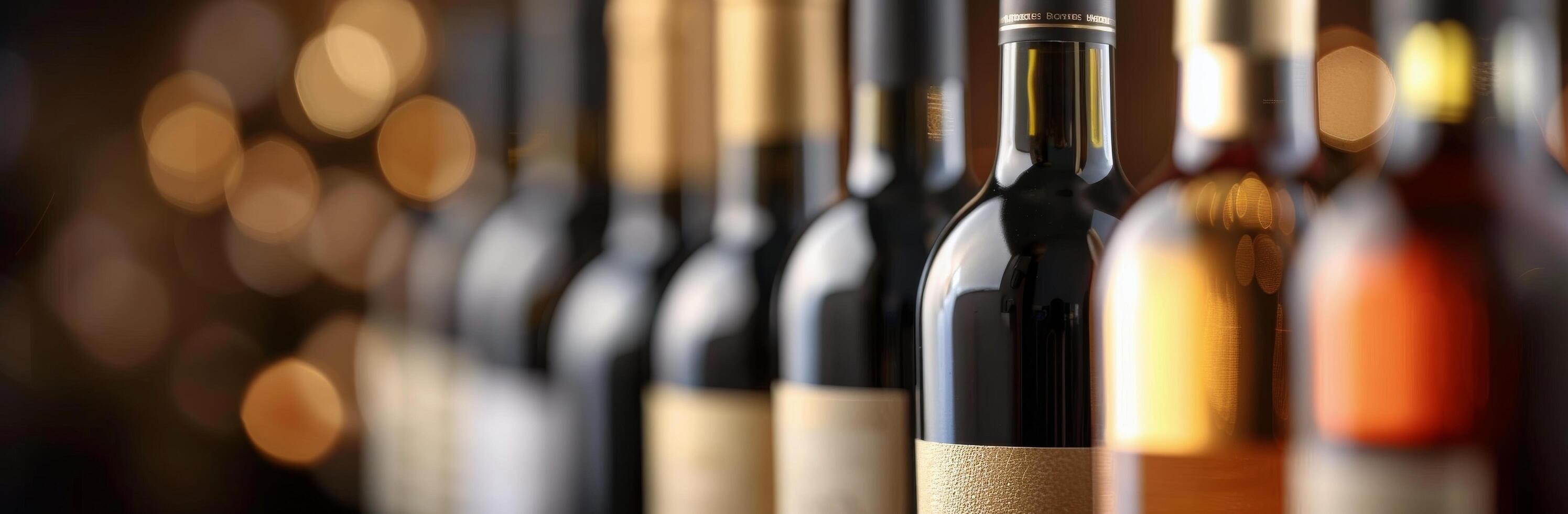 Wine Bottles On Display photo