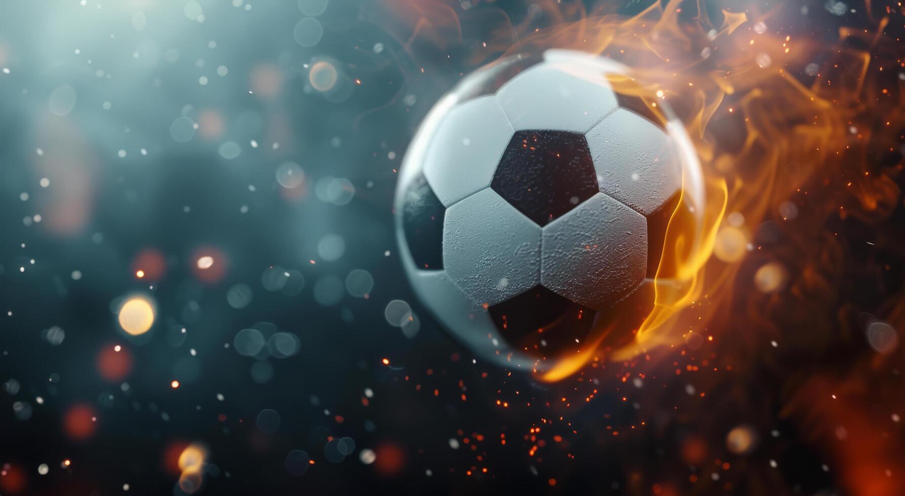 Soccer Ball In Flames photo