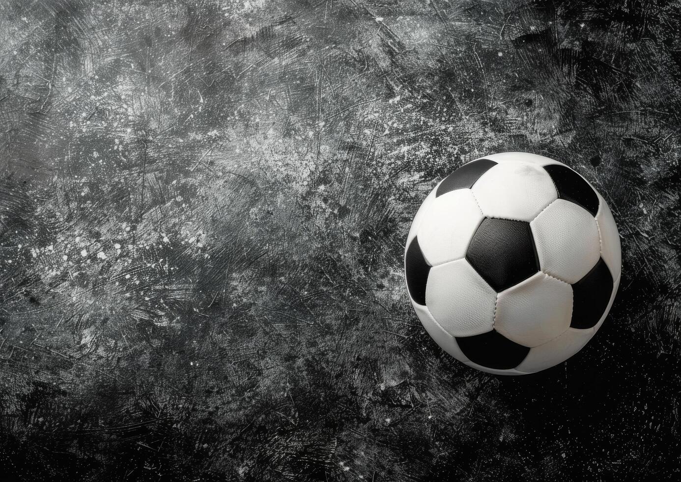 Soccer Ball on Rough Surface photo