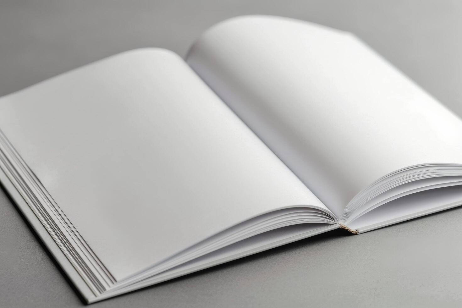 Open Book on Table photo