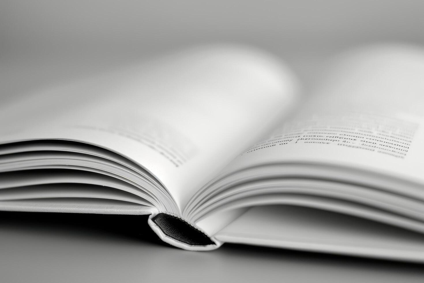 Open Book on Table photo