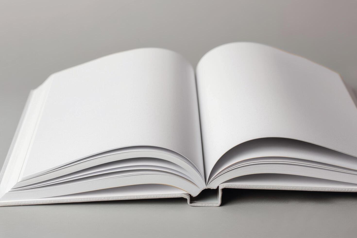 Open Book on Table photo