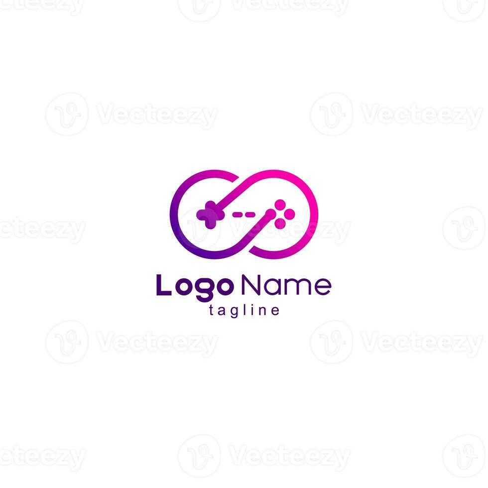 infinity console game logo design photo