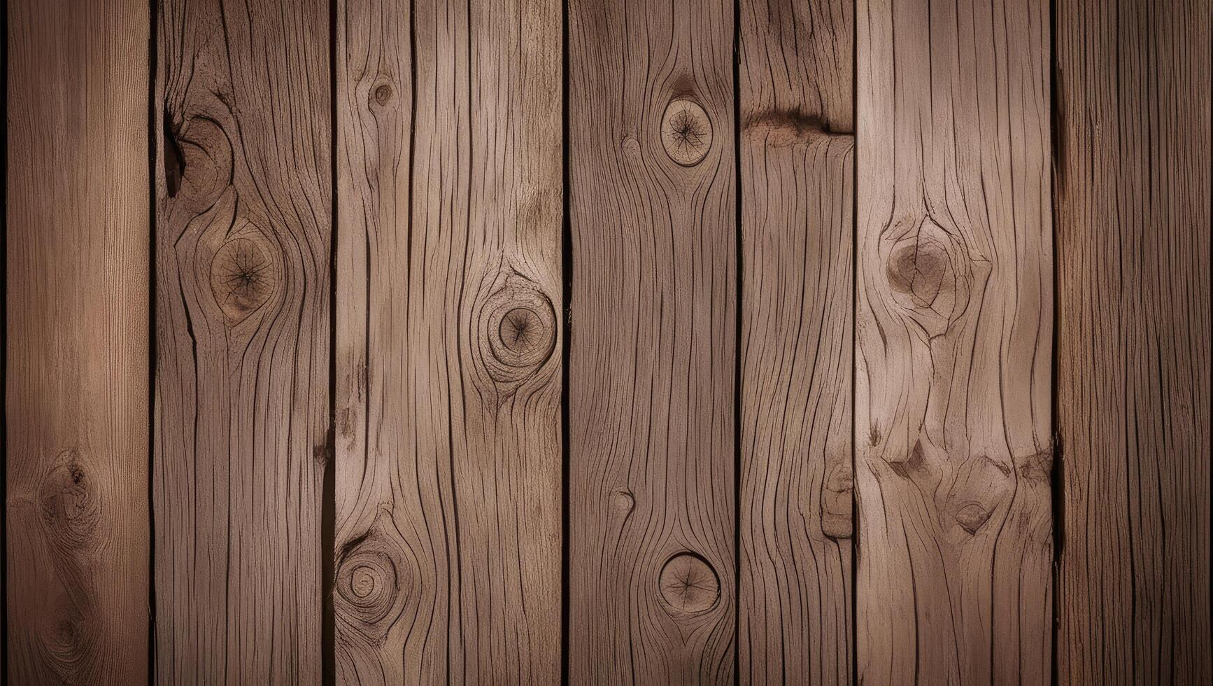 Rustic wooden planks with natural grain, perfect for backgrounds and textures in design projects photo