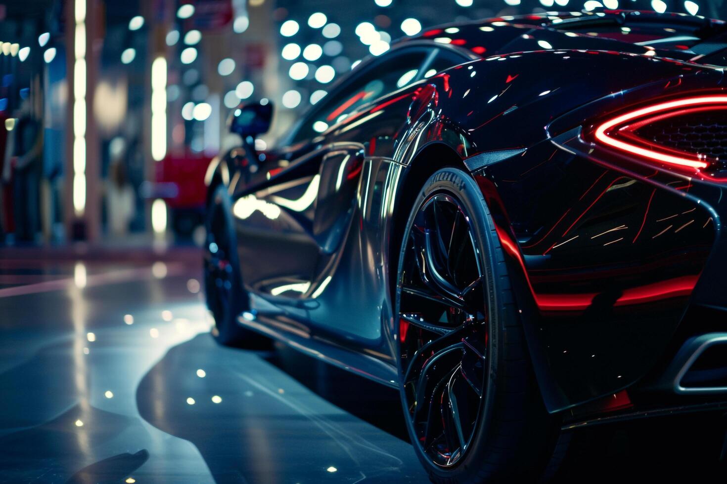 Supercar at Exclusive Car Show Event Background photo