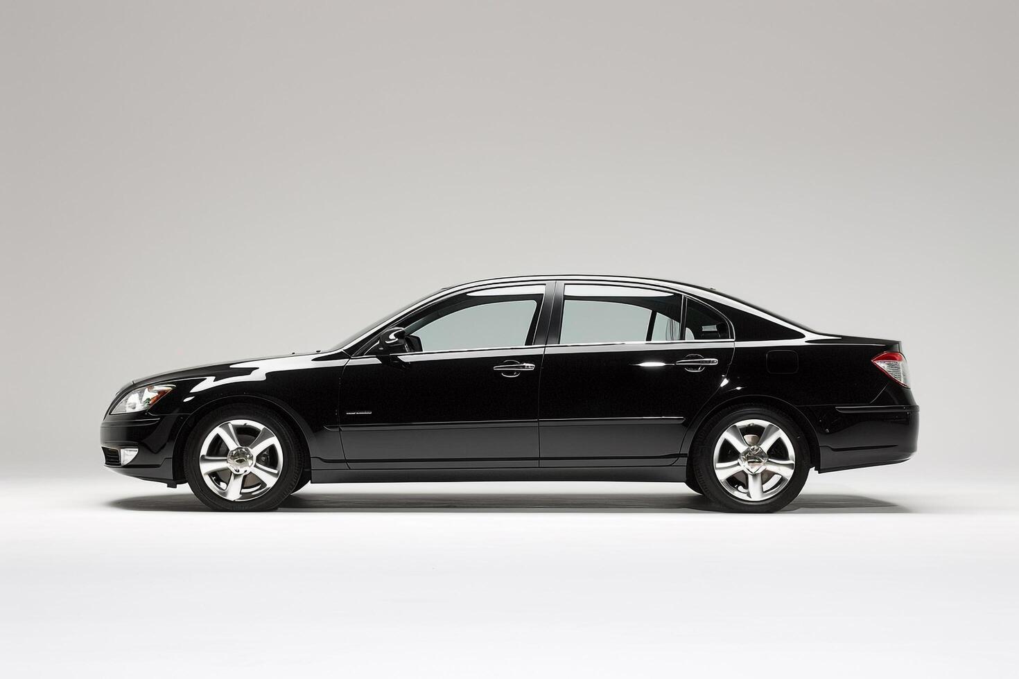 Prestige Full size sedan captured in white walled studio space emphasizing its executive appeal and high end features photo